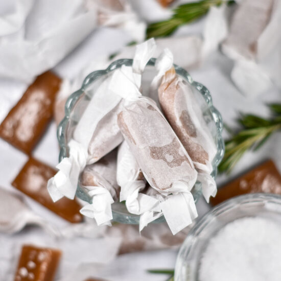 Rosemary Sea Salt Caramels