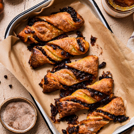 Pumpkin Butter Chocolate Chip Twist