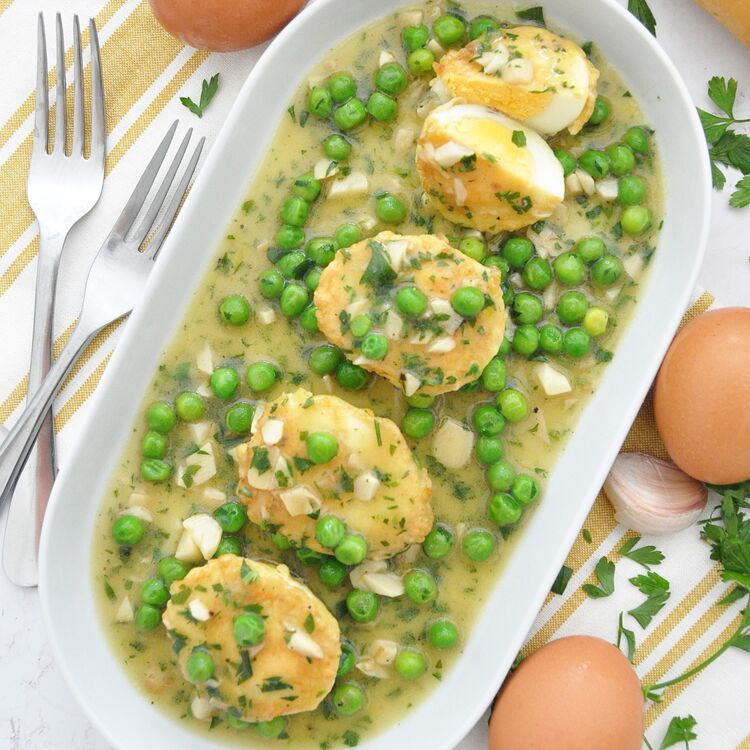 Spanish Eggs in Garlic & Parsley