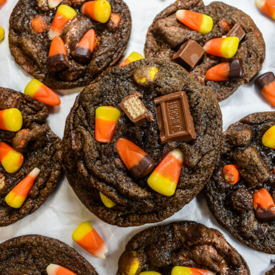 Leftover Halloween Candy Cookies