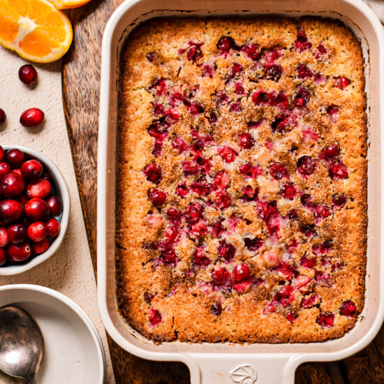 Cornmeal Orange Cranberry Cobbler