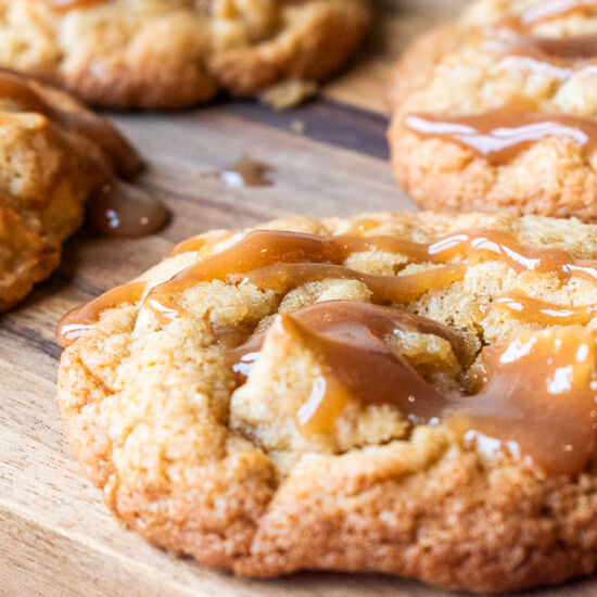 Salted Caramel Apple Cookies