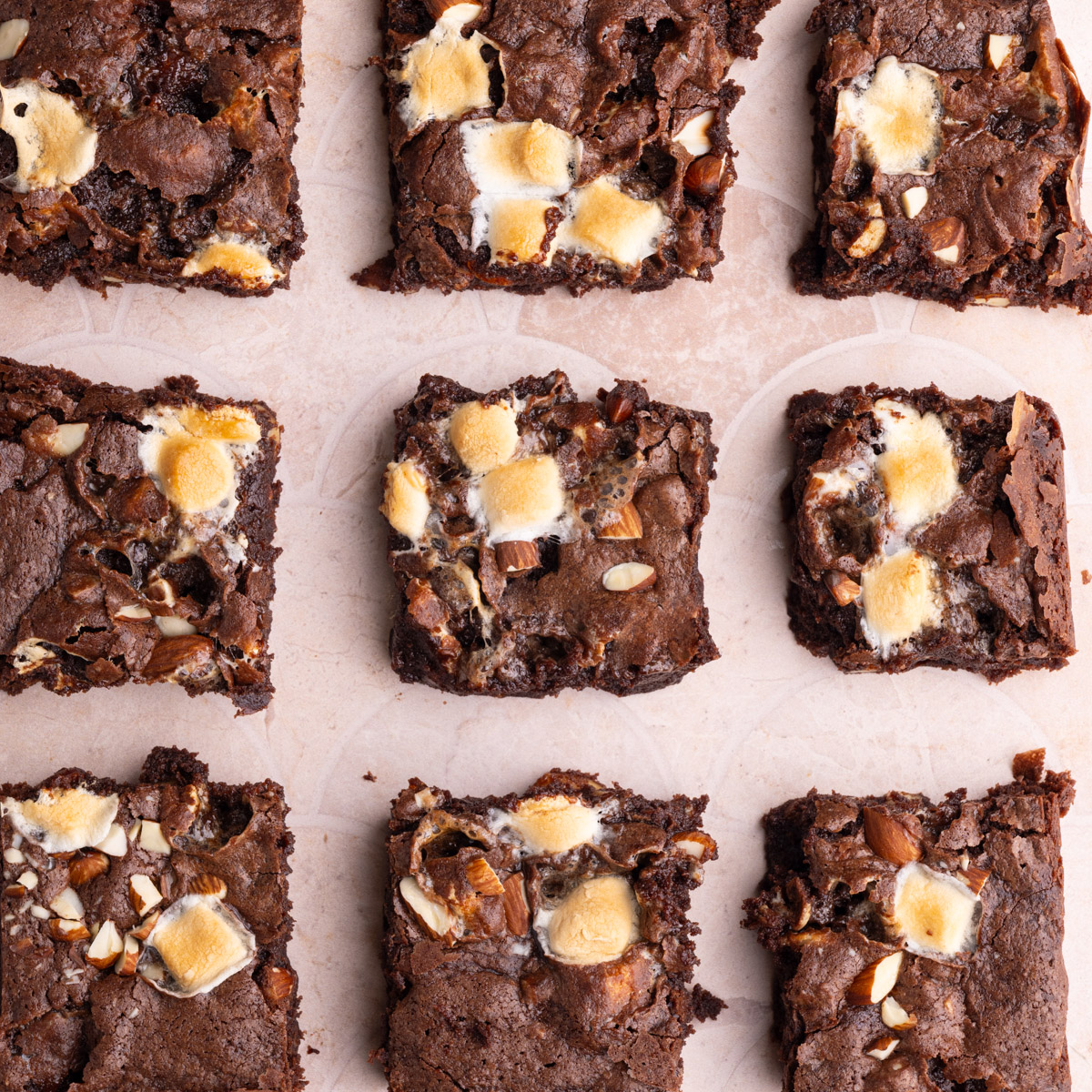 Fudgy Rocky Road Brownies