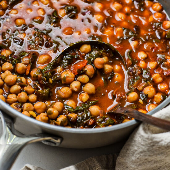 Chickpea Soup with Swiss Chard
