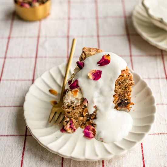 Date and Walnut Meringue Cake