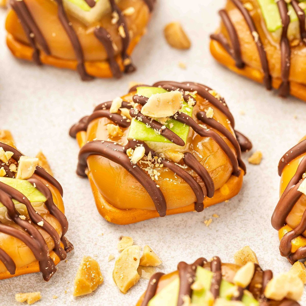 Caramel Apple Pretzel Bites
