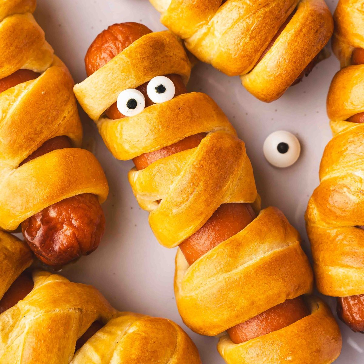 Air Fryer Mummy Hot Dogs