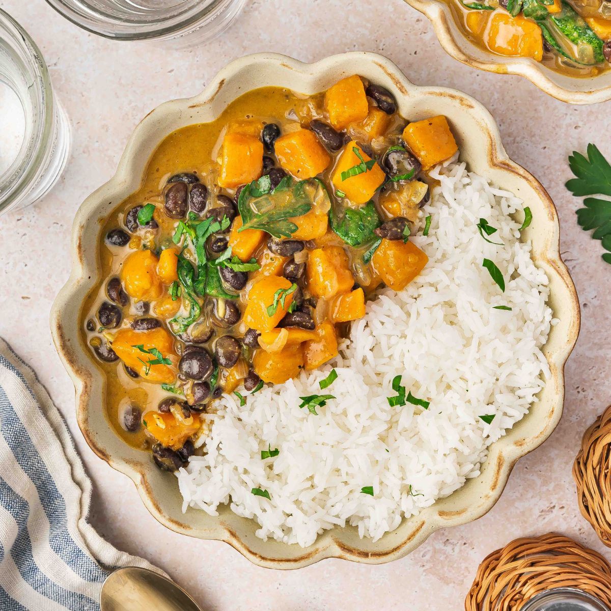 Sweet Potato Black Bean Curry