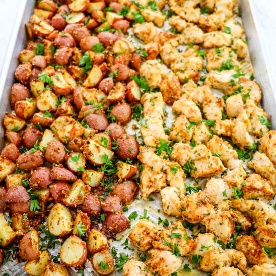 Garlic Parmesan Chicken & Potatoes
