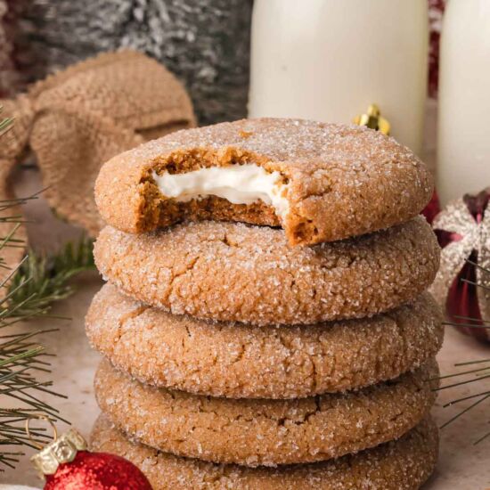 Gingerbread Cheesecake Cookies