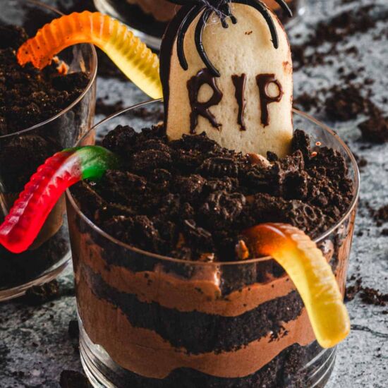 Halloween Chocolate Mousse Cups
