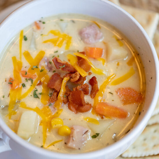 Ham Potato and Corn Chowder