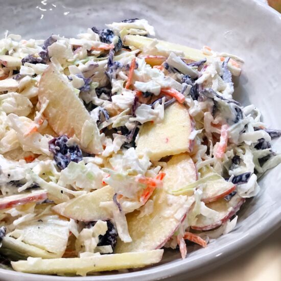 Apple Cranberry Coleslaw