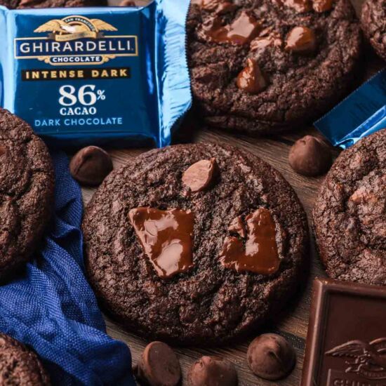 Double Chocolate Chunk Cookies
