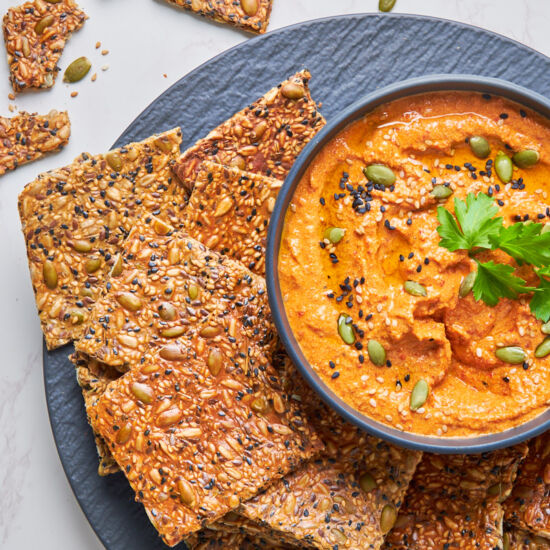 Sourdough Protein Crackers