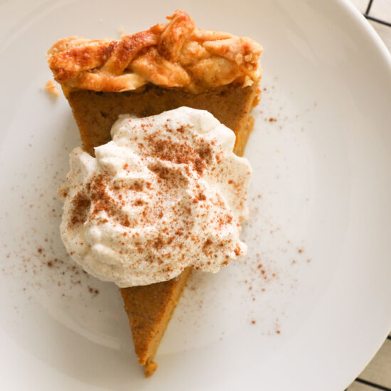 Homemade Bourbon Pumpkin Pie
