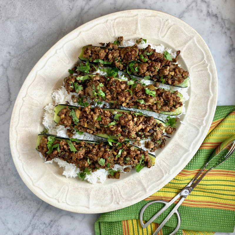 Vietnamese Zucchini Boats