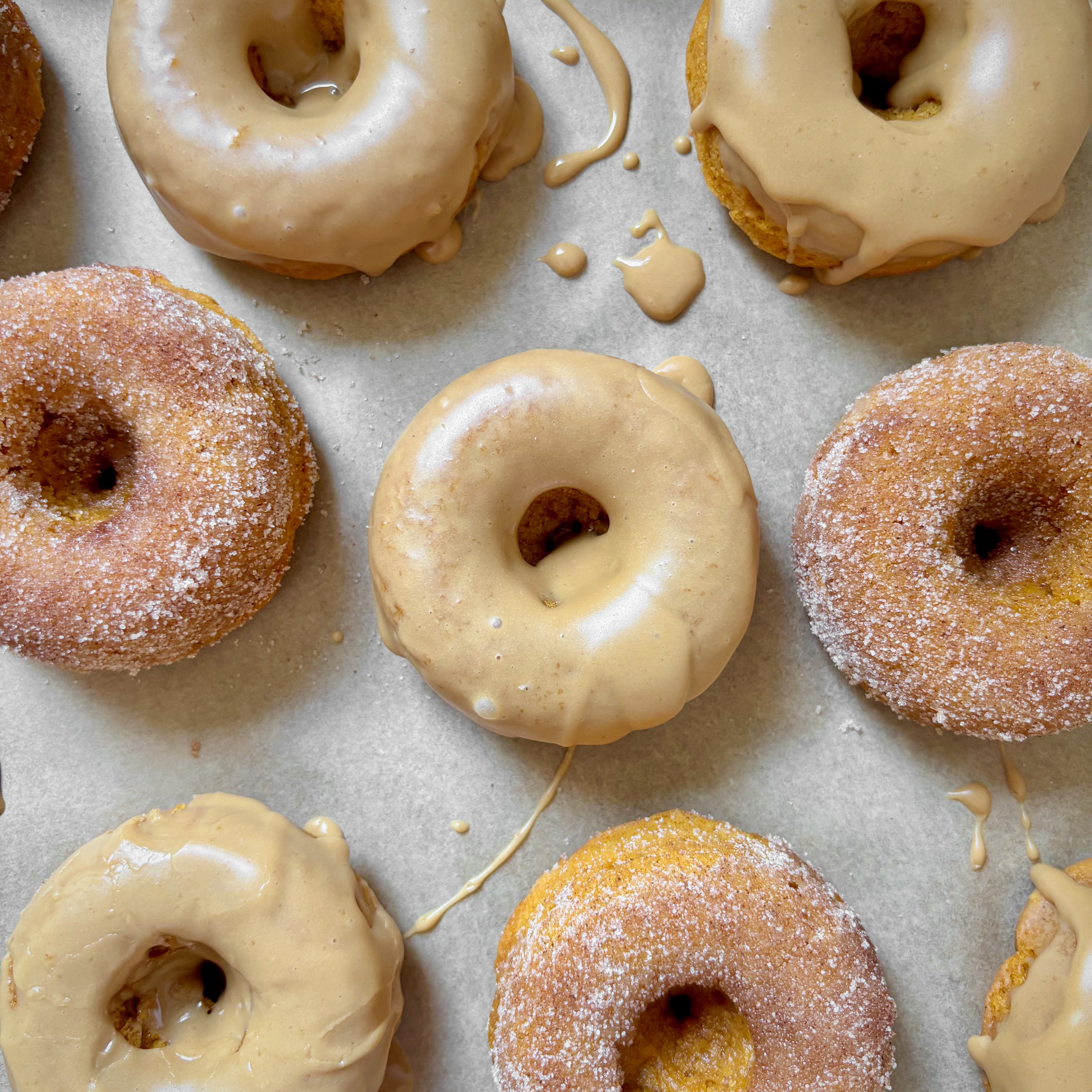 Baked Pumpkin Spice Latte Donuts