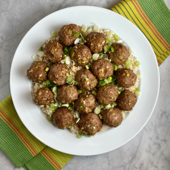 Korean BBQ-Style Meatballs