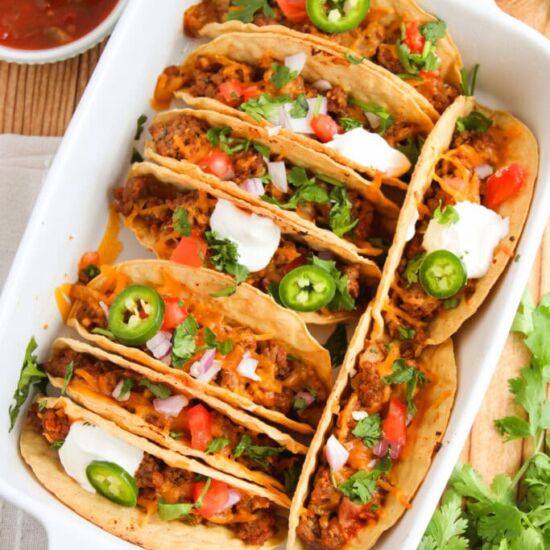 Oven Baked Beef Tacos