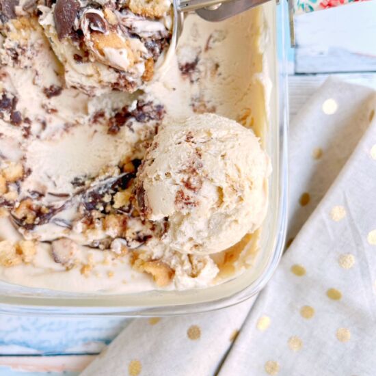 No Churn Cookie Butter Ice Cream