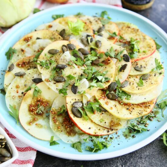 Kohlrabi Apple Carpaccio