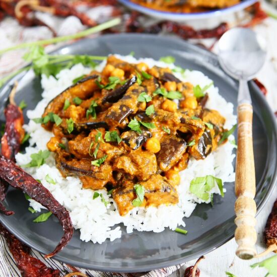 Eggplant Chickpea Tikka Masala
