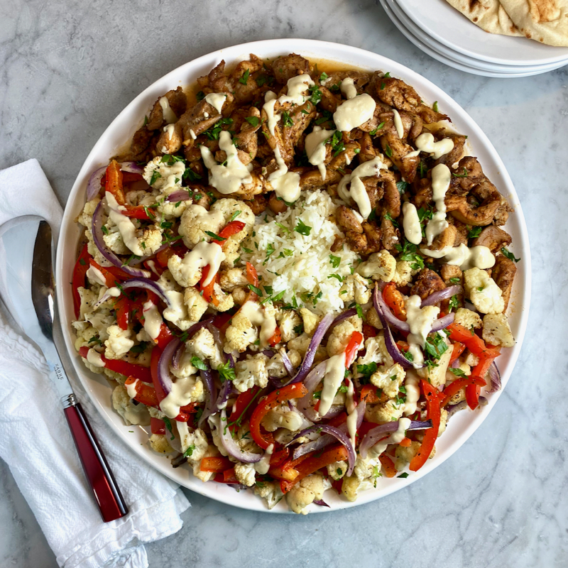 Sheet-Pan Chicken Shawarma