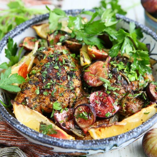 Roast Chicken with Figs