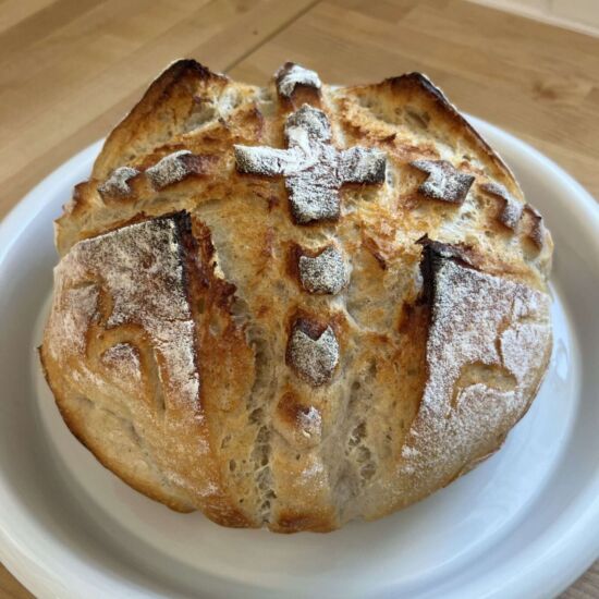 No Knead Sourdough Bread