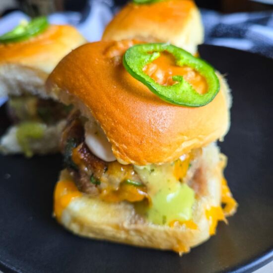Jalapeno Cheddar Meatball Sliders