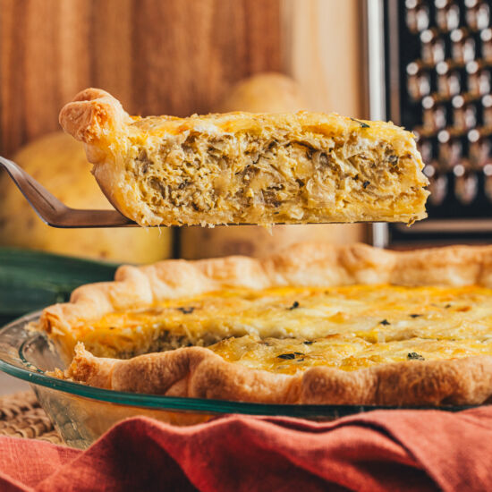 Potato and Leek Quiche
