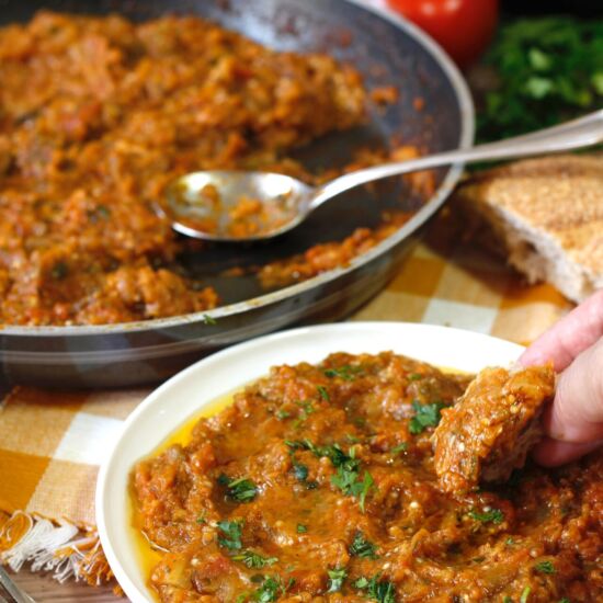 Moroccan Eggplant Dip Zaalouk