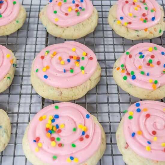 Copycat Crumbl Confetti Cake Cookie