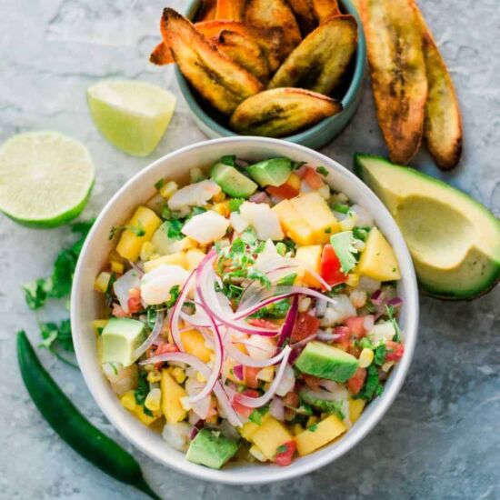Mango Shrimp Ceviche with Avocado