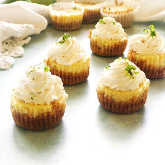 Mini Key Lime Cheesecakes
