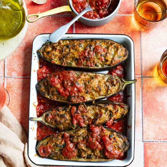 Nonna’s Stuffed Aubergines
