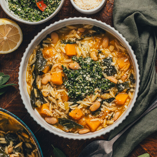 Orzo Soup with Butternut