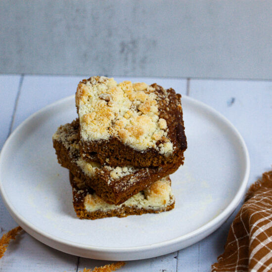 Pumpkin Steusel Bars (Gluten Free)