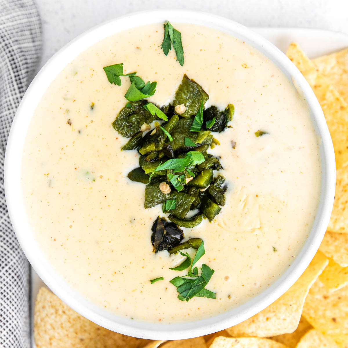 Easy Poblano Queso Dip