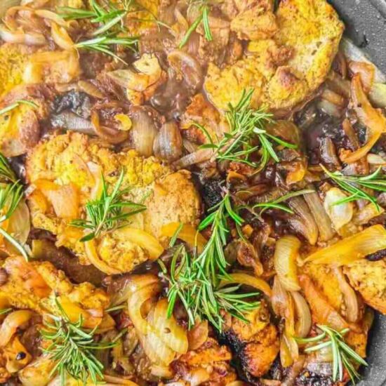 Pork Medallions with Onion