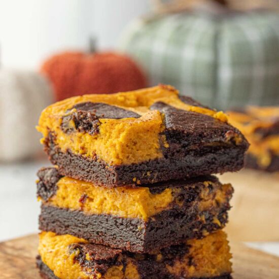 Pumpkin Cheesecake Brownies