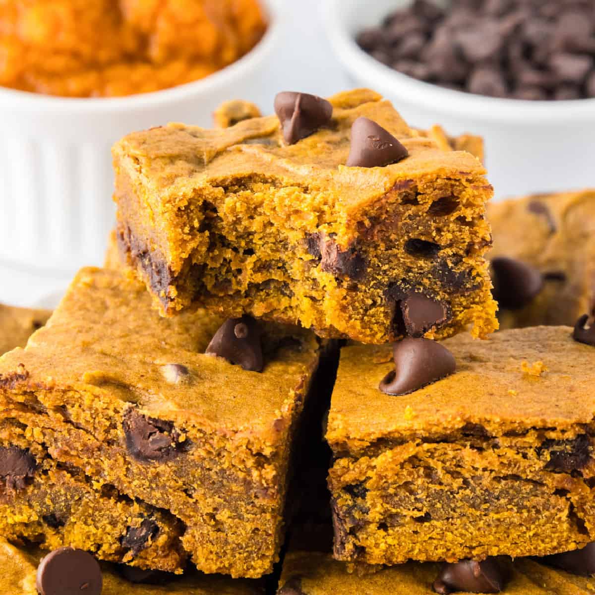 Pumpkin Chocolate Chip Bars