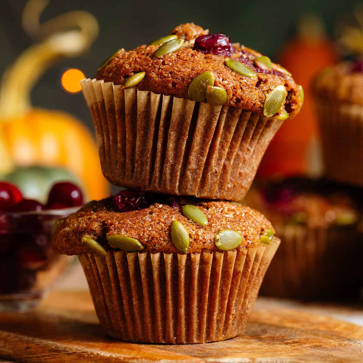 Pumpkin Cranberry Muffins