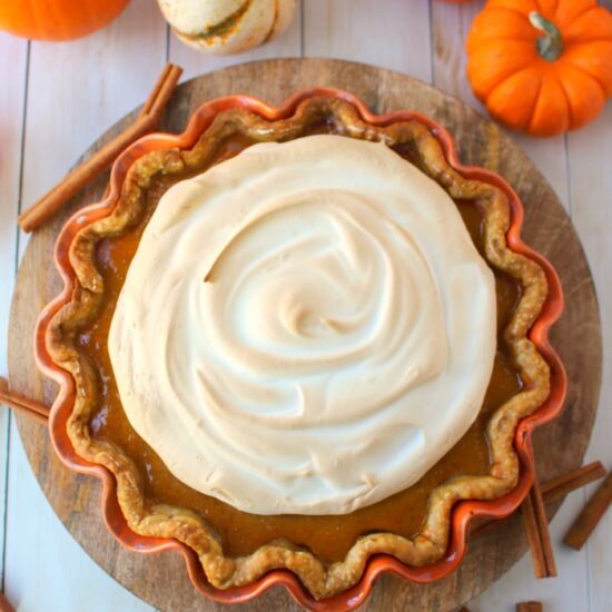 Pumpkin Pie with Meringue