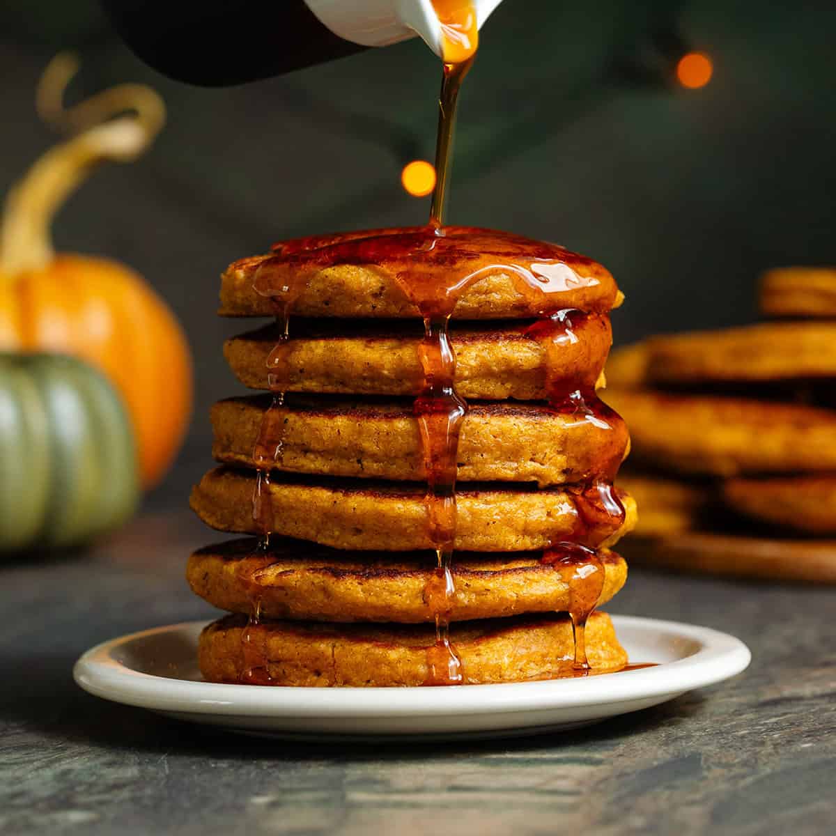Pumpkin Oatmeal Pancakes