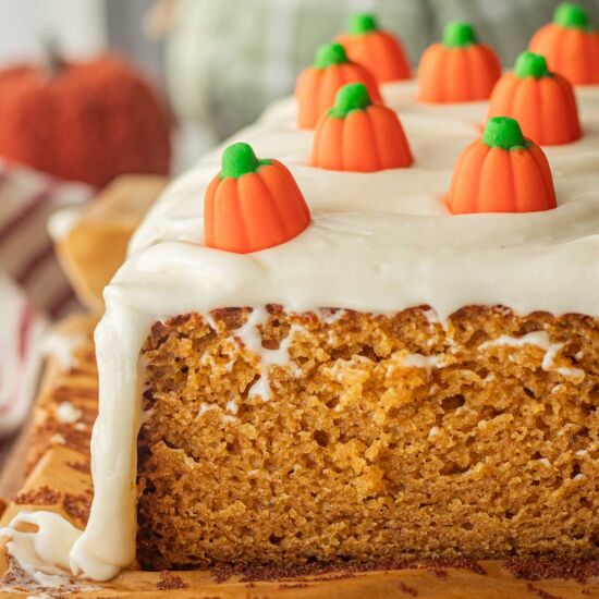 Pumpkin Bread with Cream Cheese