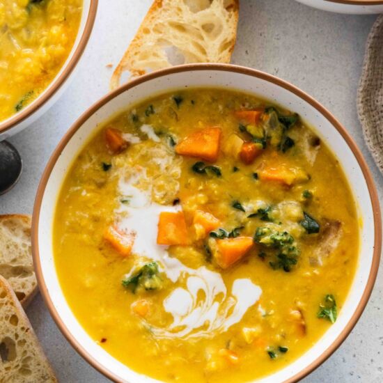 Red Lentil Sweet Potato Soup