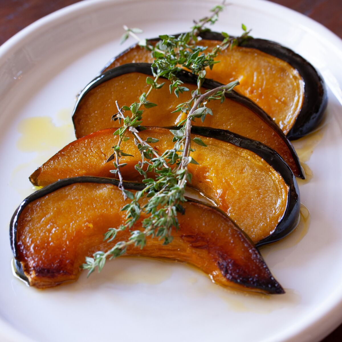 Roasted Acorn Squash With Honey