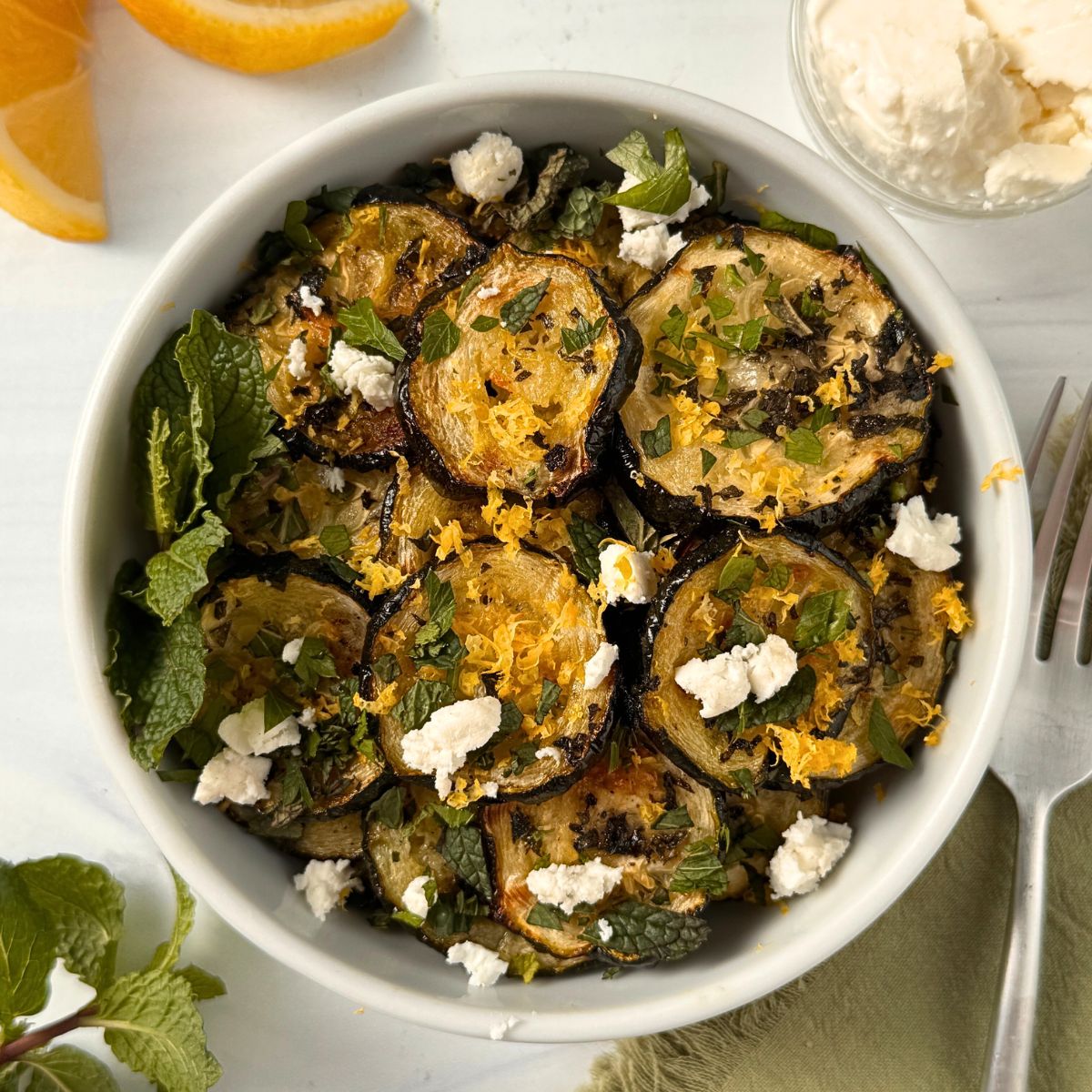 Mediterranean Roasted Zucchini